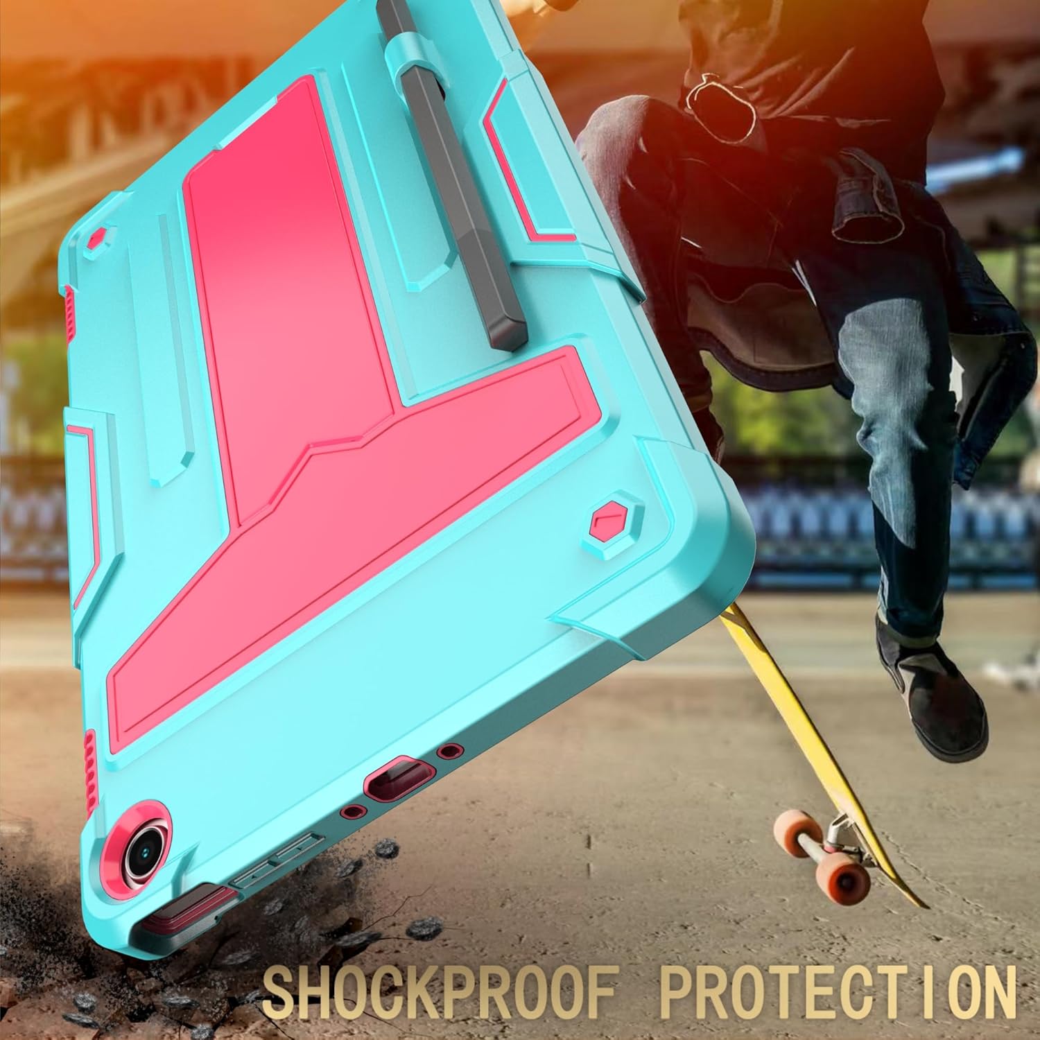 Funda para Tienda Fire Max 11 (13 generación, lanzada en 2023)  Funda protectora híbrida resistente con función atril + 1 protector de pantalla y 1