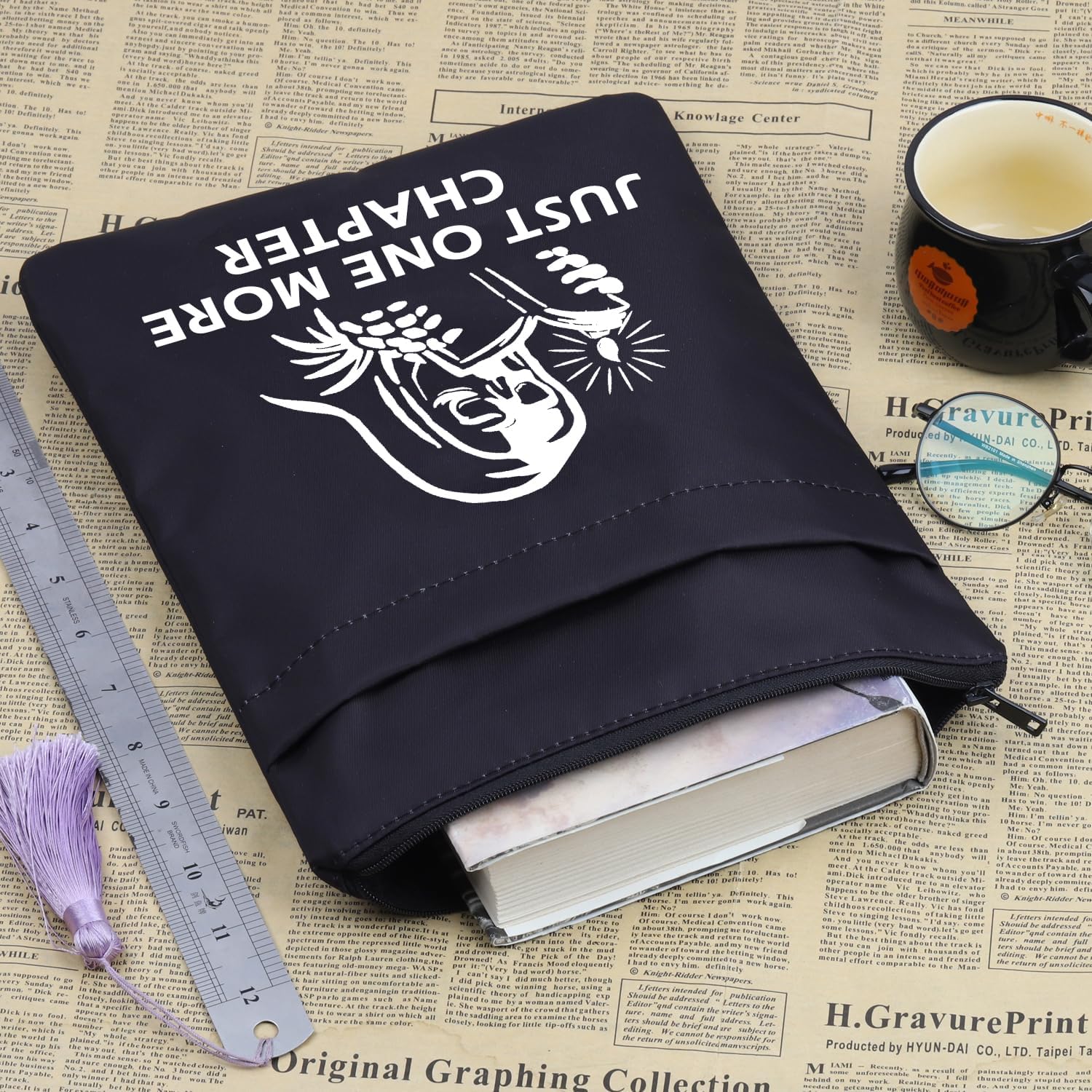BDPWSS Just One More Chapter – Libro de regalo para amantes de los libros, regalo de lectura de esqueleto, divertido regalo para lectores ratones de