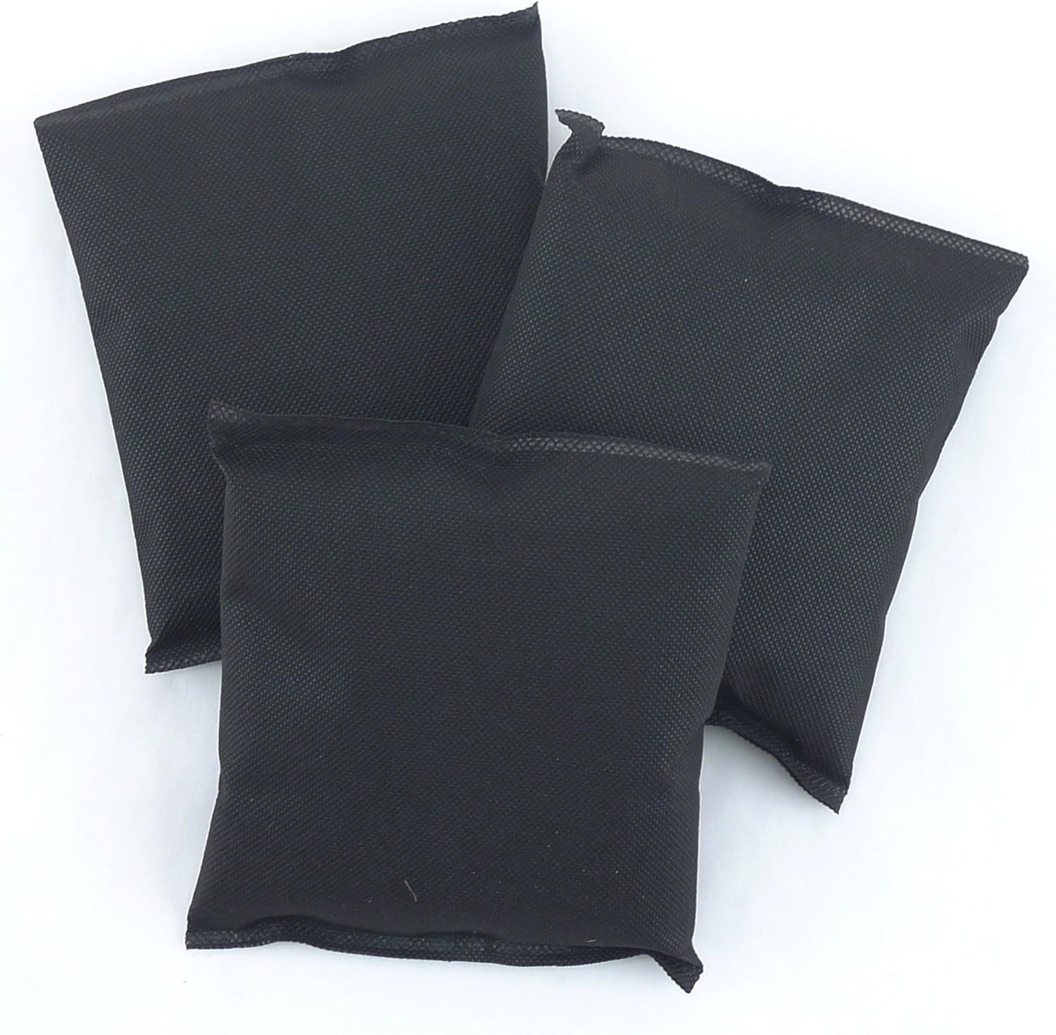 BambooMN Carbón de bambú activado que absorbe el olor de la humedad que elimina la bolsa, 6.35 oz por bolsa, 3 piezas, negro