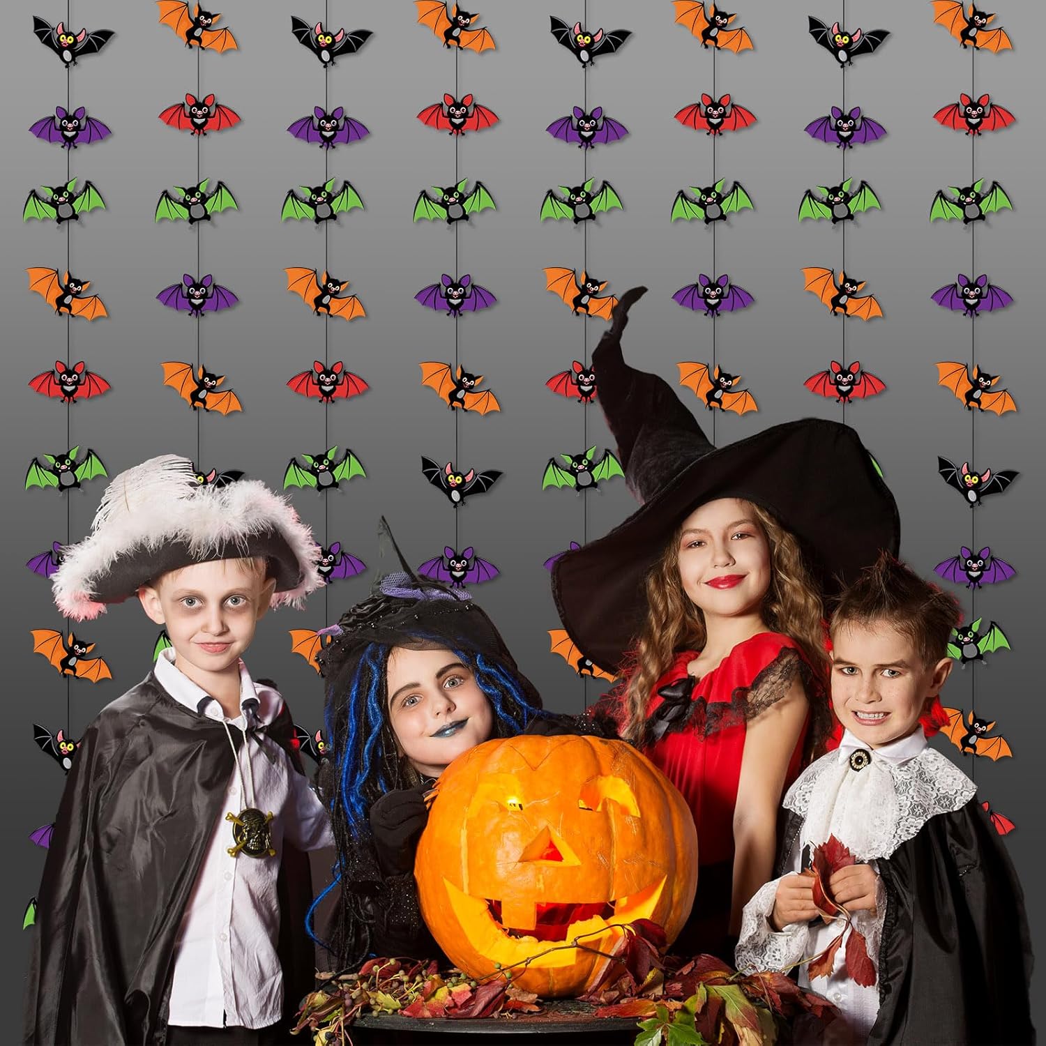 Guirnalda de Halloween 8 piezas de decoración de Halloween de papel colgante de remolinos de Halloween guirnalda colgante de serpentina decoraciones
