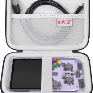 BOVKE Anbernic RG405V – Funda de transporte para consola de juegos de mano retro, versión vertical, soporte de juegos de mano retro Android con BOVKE Anbernic RG405V – Funda de transporte para consola de juegos de mano retro, versión vertical, soporte de juegos de mano retro Android con