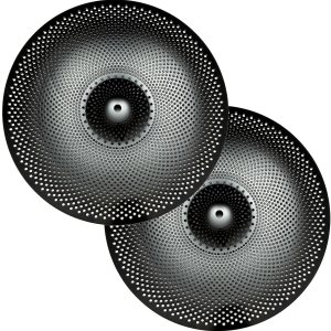 Platillos Hi Hat de bajo volumen, par de platillos Hi Hat de 14 pulgadas, platillos silenciosos HiHat (14 pulgadas, negro) Platillos Hi Hat de bajo volumen, par de platillos Hi Hat de 14 pulgadas, platillos silenciosos HiHat (14 pulgadas, negro)