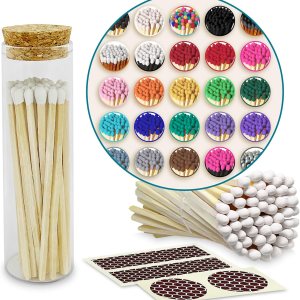 Thankful Greetings Partidos de 4 pulgadas en un frasco elegante + calcomanías incluidas 100 cerillas del color de tu elección La seguridad Thankful Greetings Partidos de 4 pulgadas en un frasco elegante + calcomanías incluidas 100 cerillas del color de tu elección La seguridad