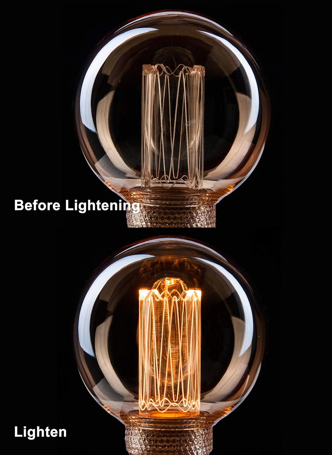 Bombilla LED Edison decorativa estilo vintage, intensidad regulable, 3.5 W, Harwez RN LED, luz cálida para relajar el ambiente (no luz blanca