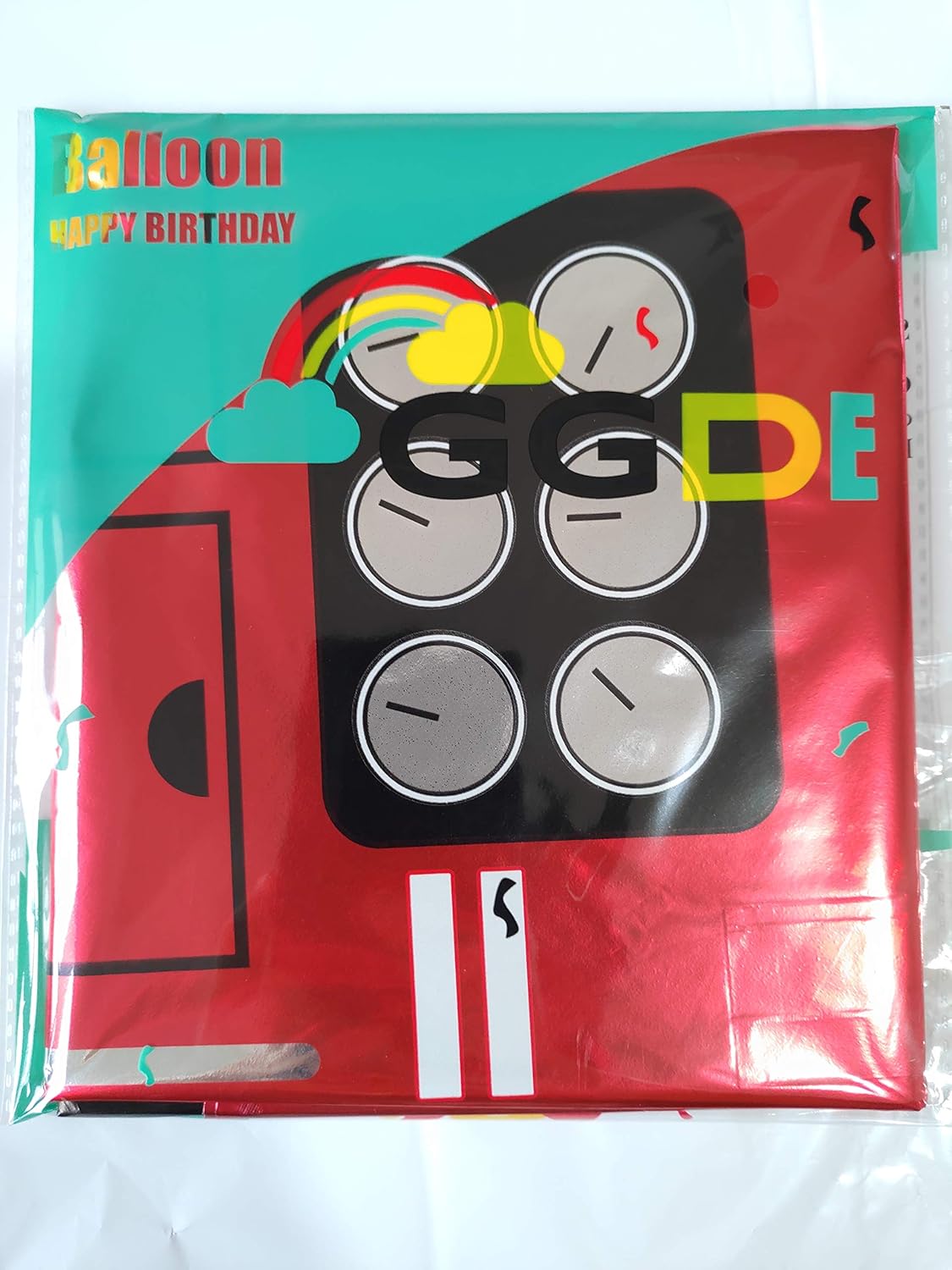 2 piezas Jumbo Camión de Bomberos Foil Mylar Globo Helio Grande Fiesta Cumpleaños Decoración Suministros Rojo