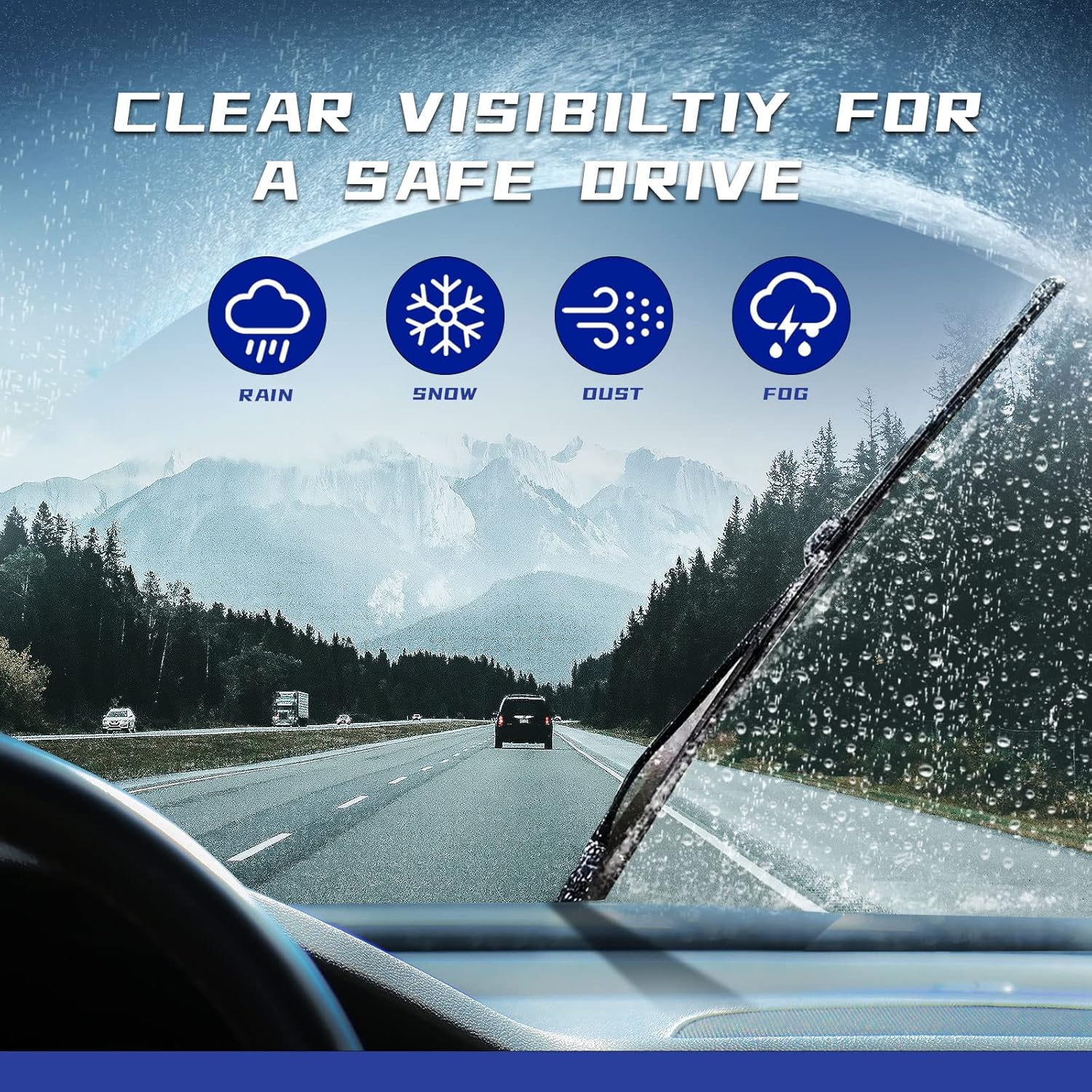 Juego de 3 limpiaparabrisas con limpiaparabrisas trasero de repuesto para Subaru Outback 2020-2022, que cumplen con la calidad de equipo original,