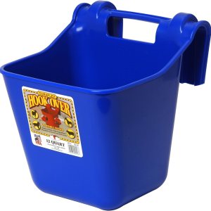 Little Giant Comedero de plástico con gancho  Cubo de alimentación para ganado y mascotas  Cubo de alimentación para caballos  Fabricado en Estados Little Giant Comedero de plástico con gancho  Cubo de alimentación para ganado y mascotas  Cubo de alimentación para caballos  Fabricado en Estados