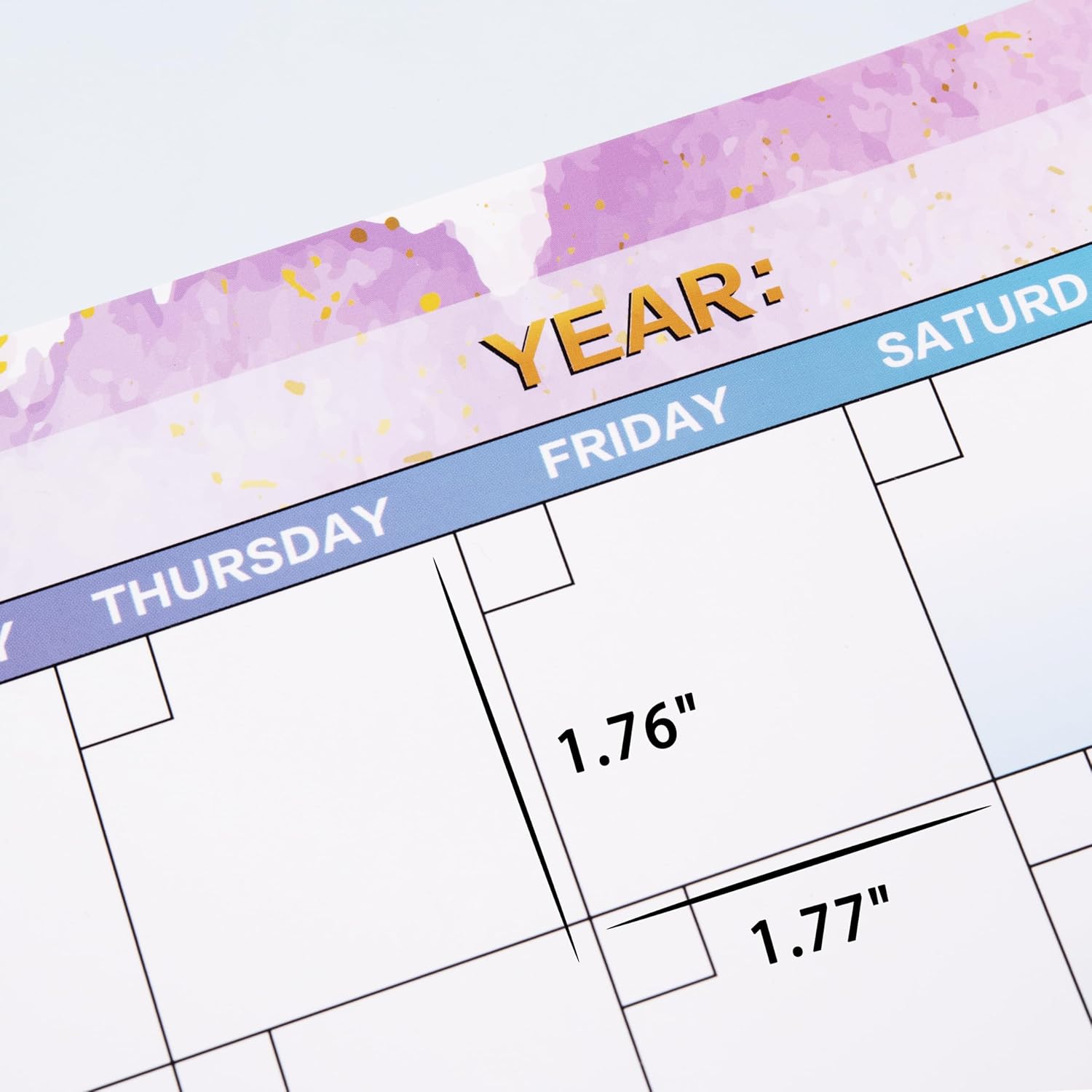 Calendario grande de borrado en seco para pared, calendario anual de pared de borrado en seco, 58 x 37 pulgadas, planificador de calendario en