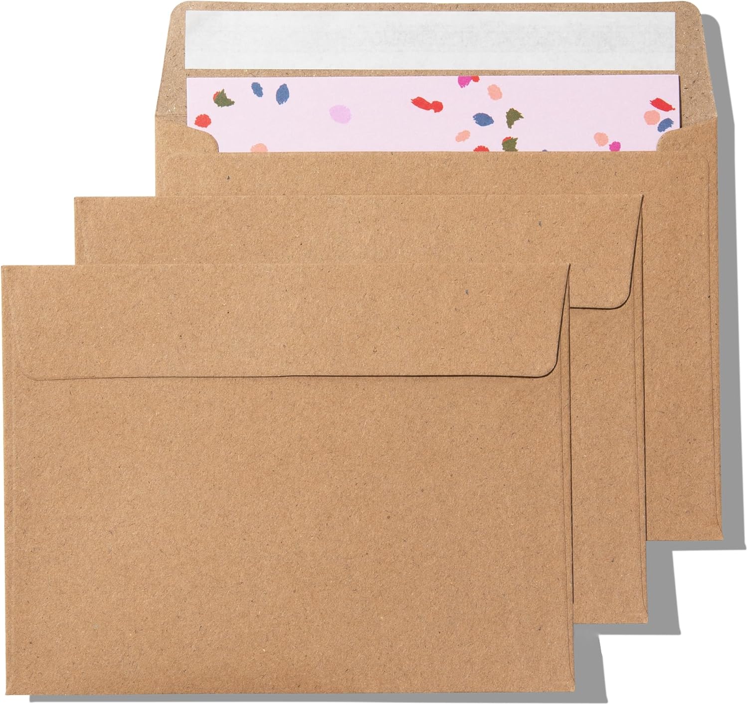 Pack It Chic – Sobres de papel kraft A2 de 4 38 pulgadas x 5 34 pulgadas (250 unidades) sobres autoadhesivos para invitaciones, tarjetas, fotos,