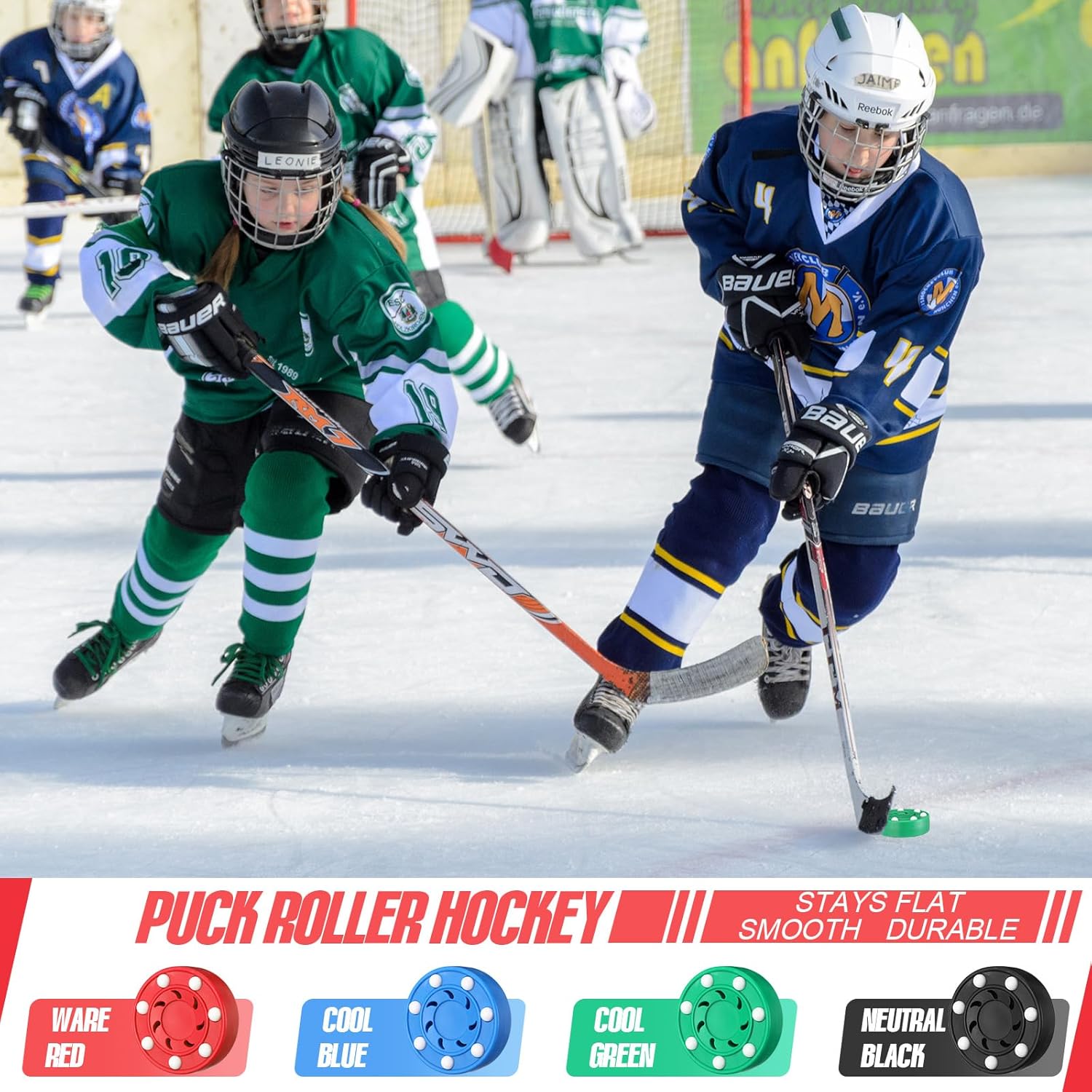 Discos de hockey sobre ruedas para adultos al aire libre, pelotas de hockey callejero multifuncionales, juego de discos de hockey sobre hielo