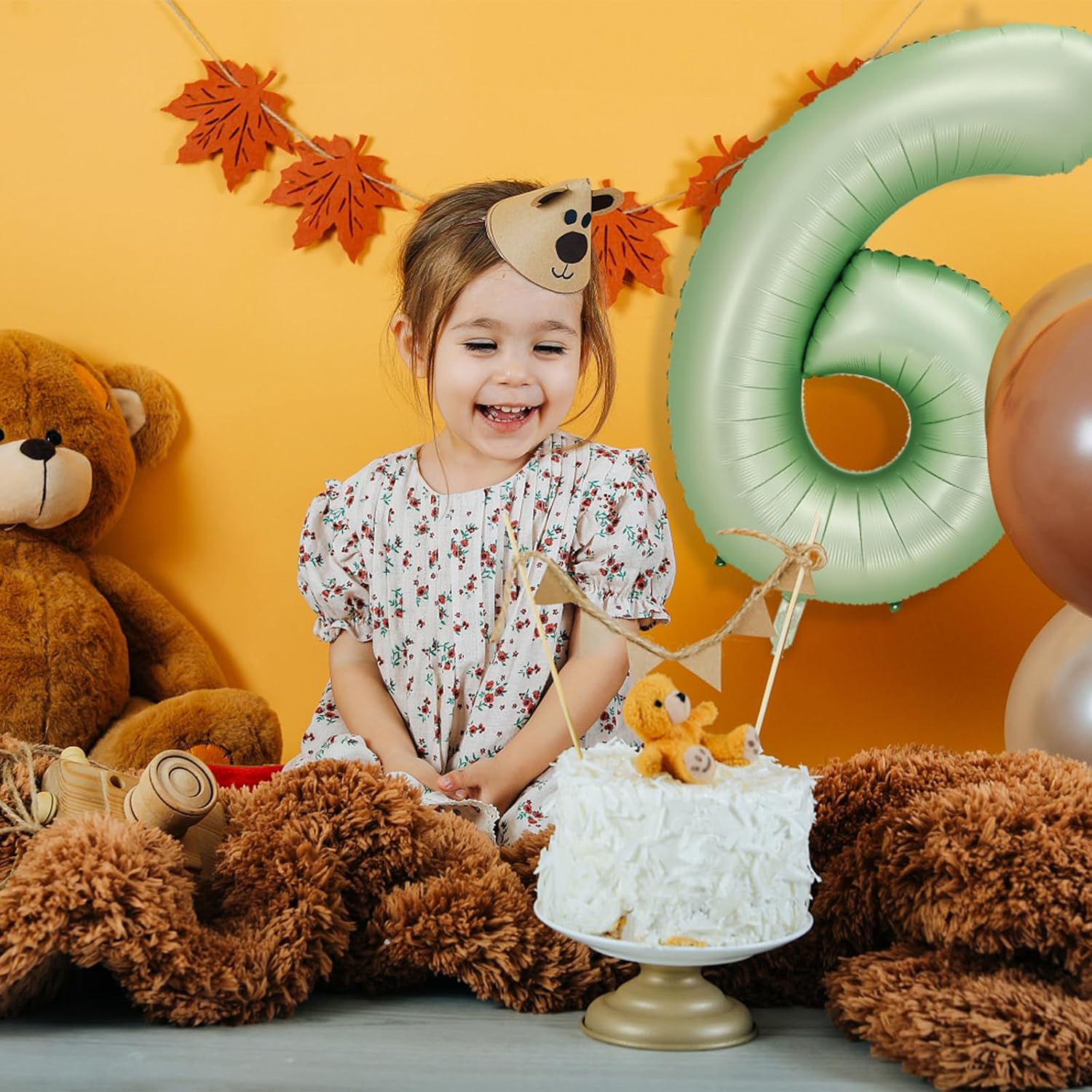Globos verdes con el número 6 de 40 pulgadas, suministros para fiesta de cumpleaños de niñas y niños, globos verde oscuro 6 para decoraciones de