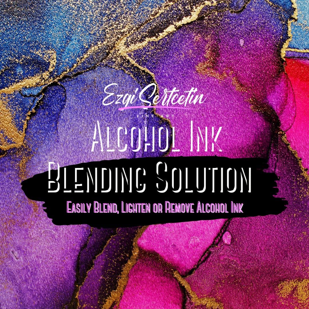 Solución de mezcla de tinta de alcohol prémium para aclarar, mezclar, diluir, volver a mojar, quitar o levantar la tinta, 4 onzas por volumen