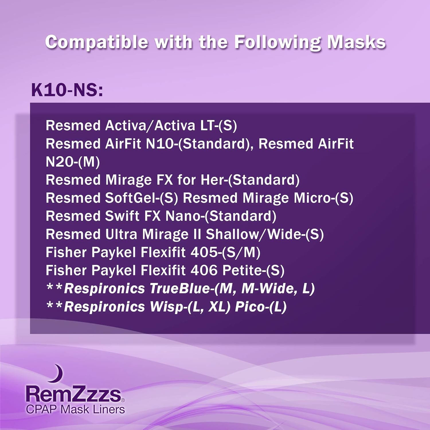 RemZzzs Nasal Cpap Mask Liners (K10-NS) - Reduce las fugas de aire ruidosas y ampollas dolorosas - Suministros y accesorios Cpap - Compatible con - Imagen 6