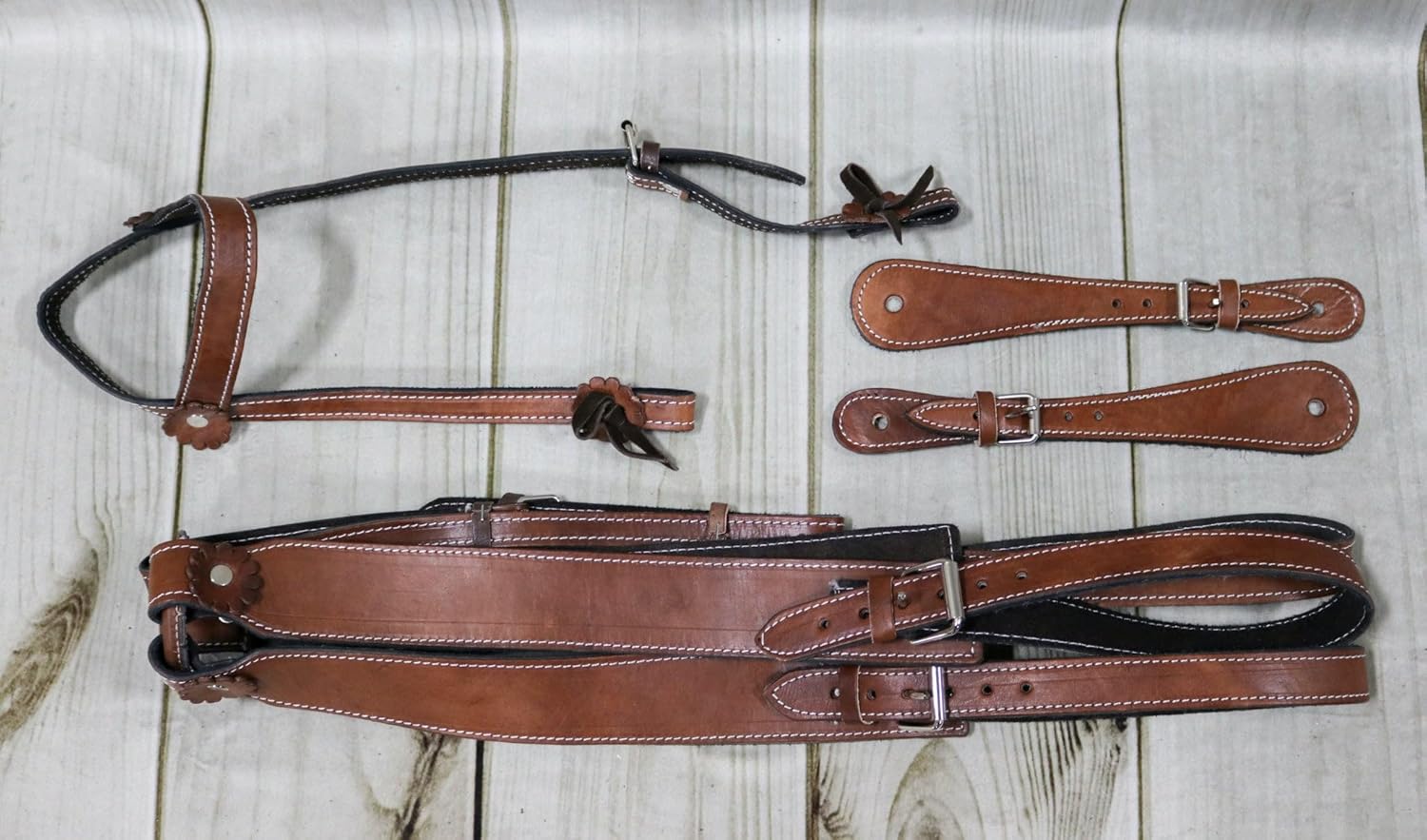 M-Royal Saddles Montura Charra Albarda Escaramuza Marrón Chocolate 15.5″