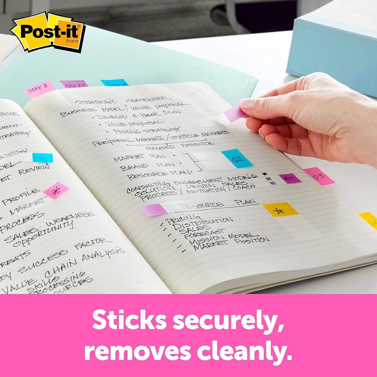 Post-it Banderas con mensaje “Sign Here”, 30dispensador, 4 dispensadorespaquete, 47 pulgadas de ancho, colores surtidos (684-SH) (paquete de 2)