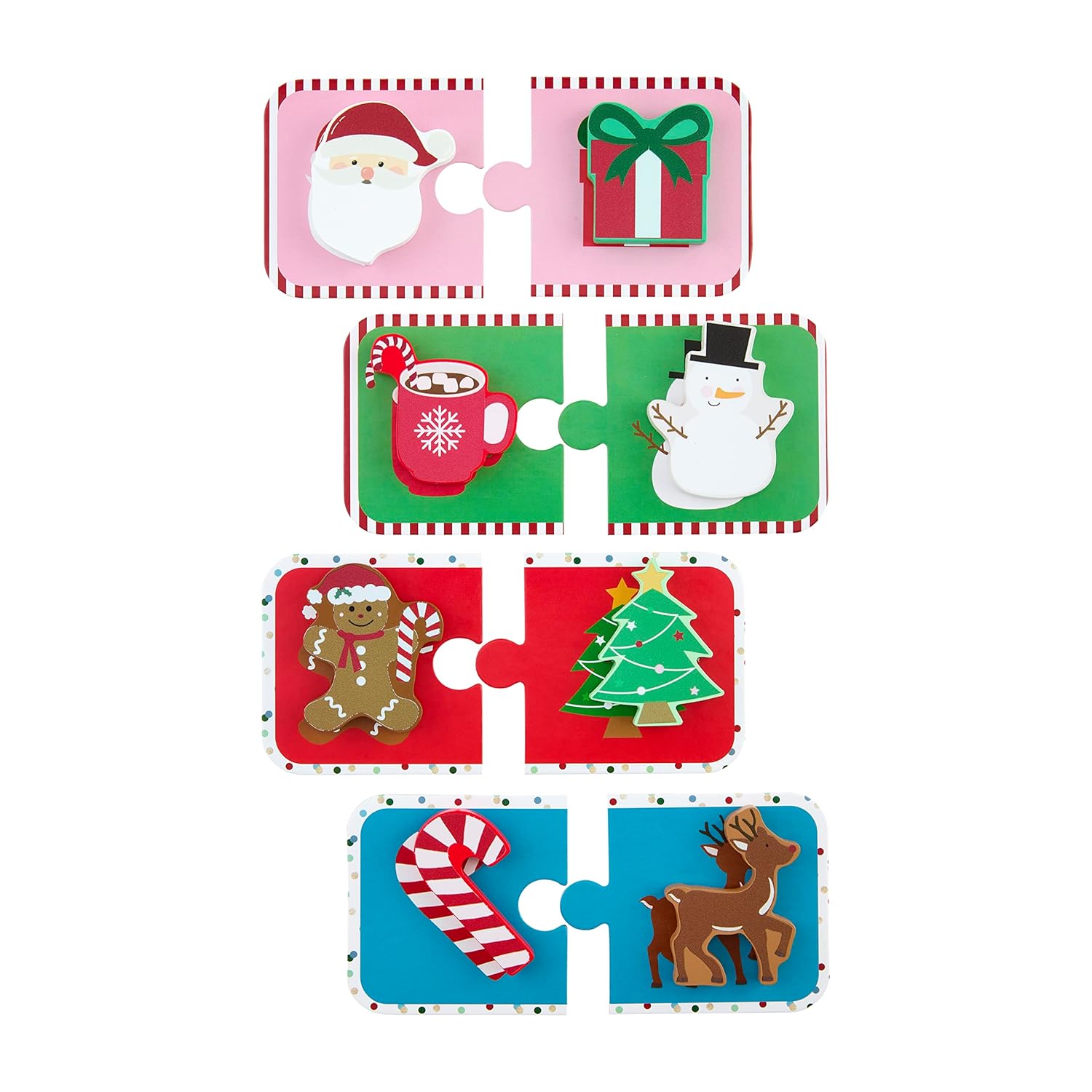 Mud Pie Juego de rompecabezas navideño para niños