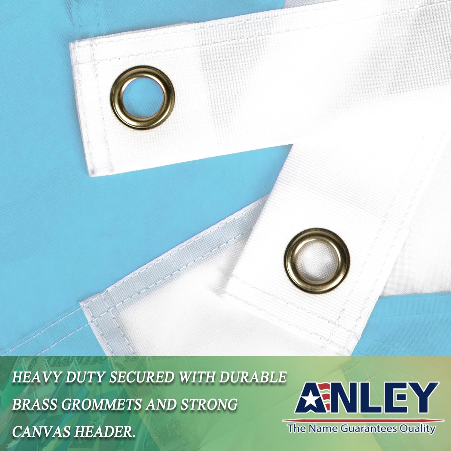 Anley EverStrong Series – Bandera de Honduras de 3 x 5 pies, nailon resistente, rayas bordadas y cosidas, 4 filas de costuras de cerradura, banderas