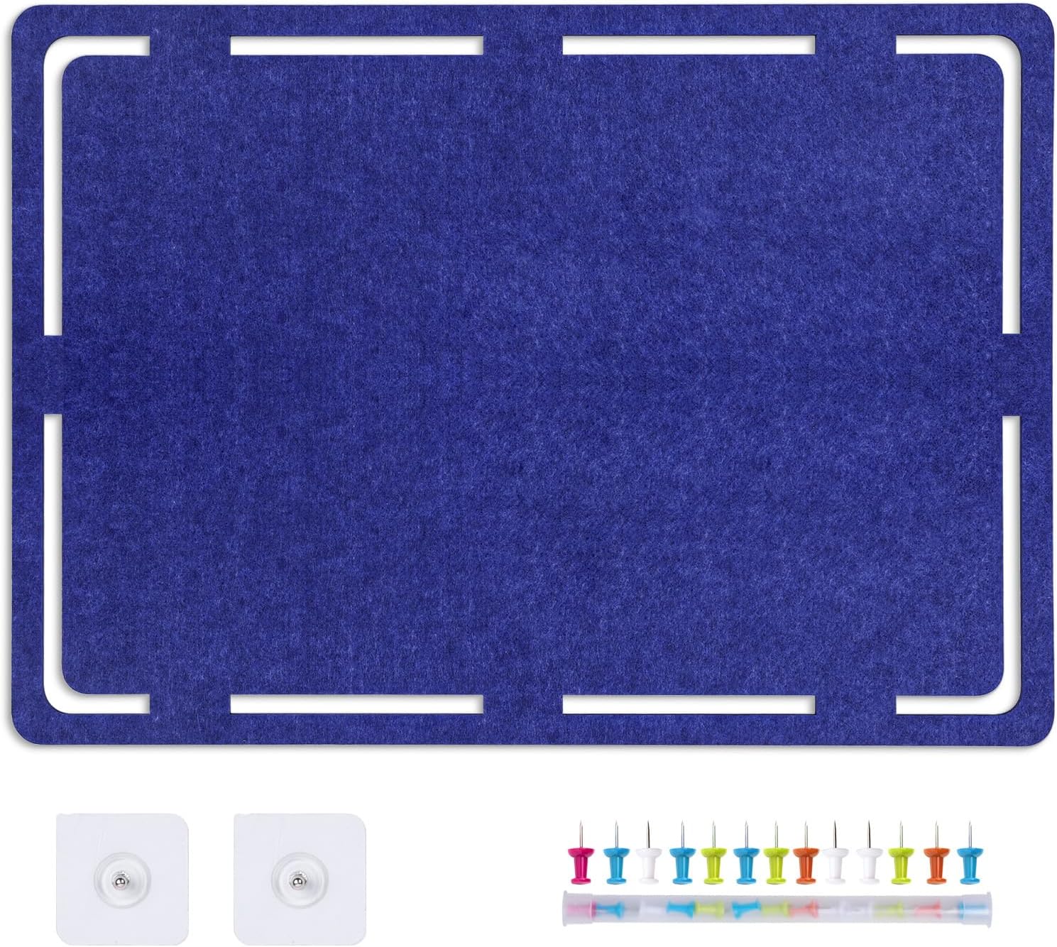SEG Direct Tablero de anuncios, tablero de corcho de fieltro grande de 31 x 22 pulgadas, tablero de anuncios autoadhesivo con 20 pines para