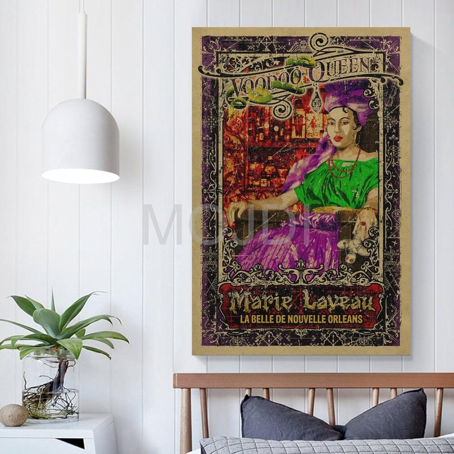 New Orleans Voodoo Queen Marie Laveau. Papel kraft de 12 x 18 pulgadas. American Horror Story Coven. Art. Impresión en lienzo, pósteres e