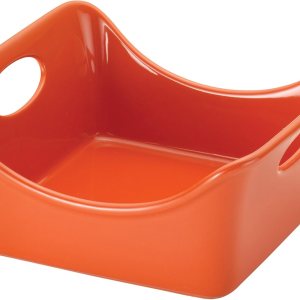 Rachael Ray Gres – Panadero cuadrado de 2 cuartos de galón, naranja Rachael Ray Gres – Panadero cuadrado de 2 cuartos de galón, naranja
