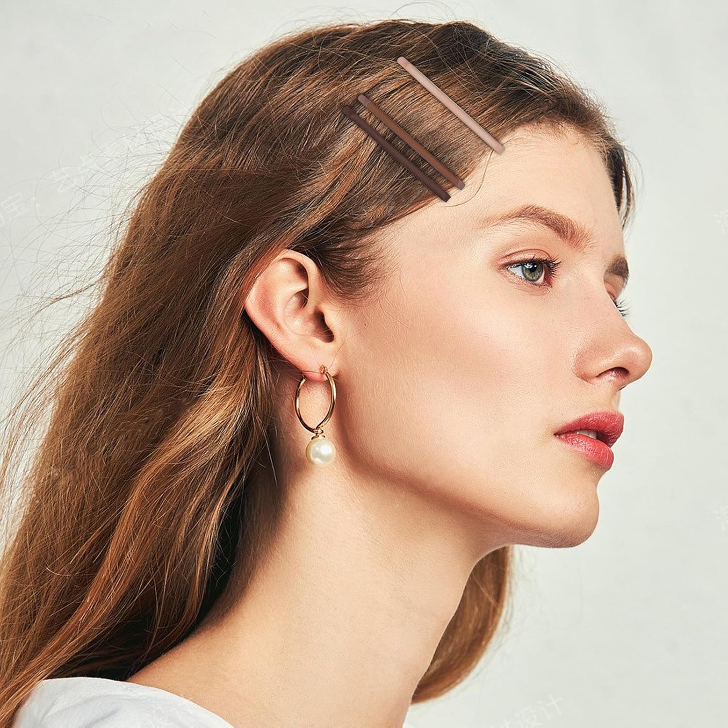 50 pinzas para el cabello para mujeres y niñas, pinzas de metal con pico de pato para el cabello, pasadores pequeños para cabello fino y fino,