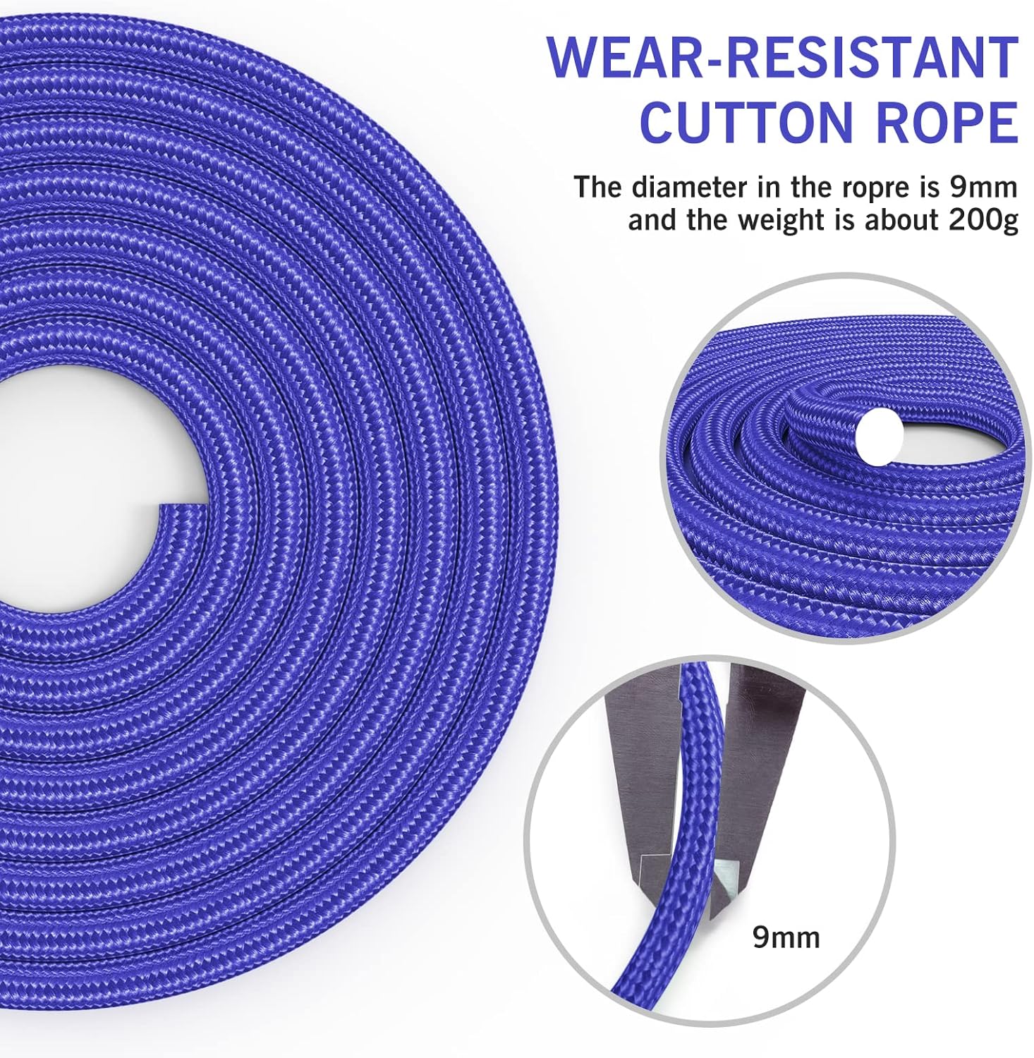 FITMYFAVO Cuerda de saltar de algodón ajustable con peso para mujeres, adultos y niños, cuerda de salto atlética para ejercicios de fitness (rosa)