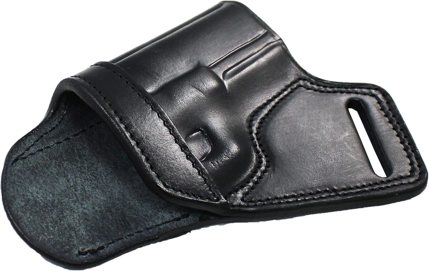 Funda de cuero hecha a mano de primera calidad con espalda pequeña para pistola SOB