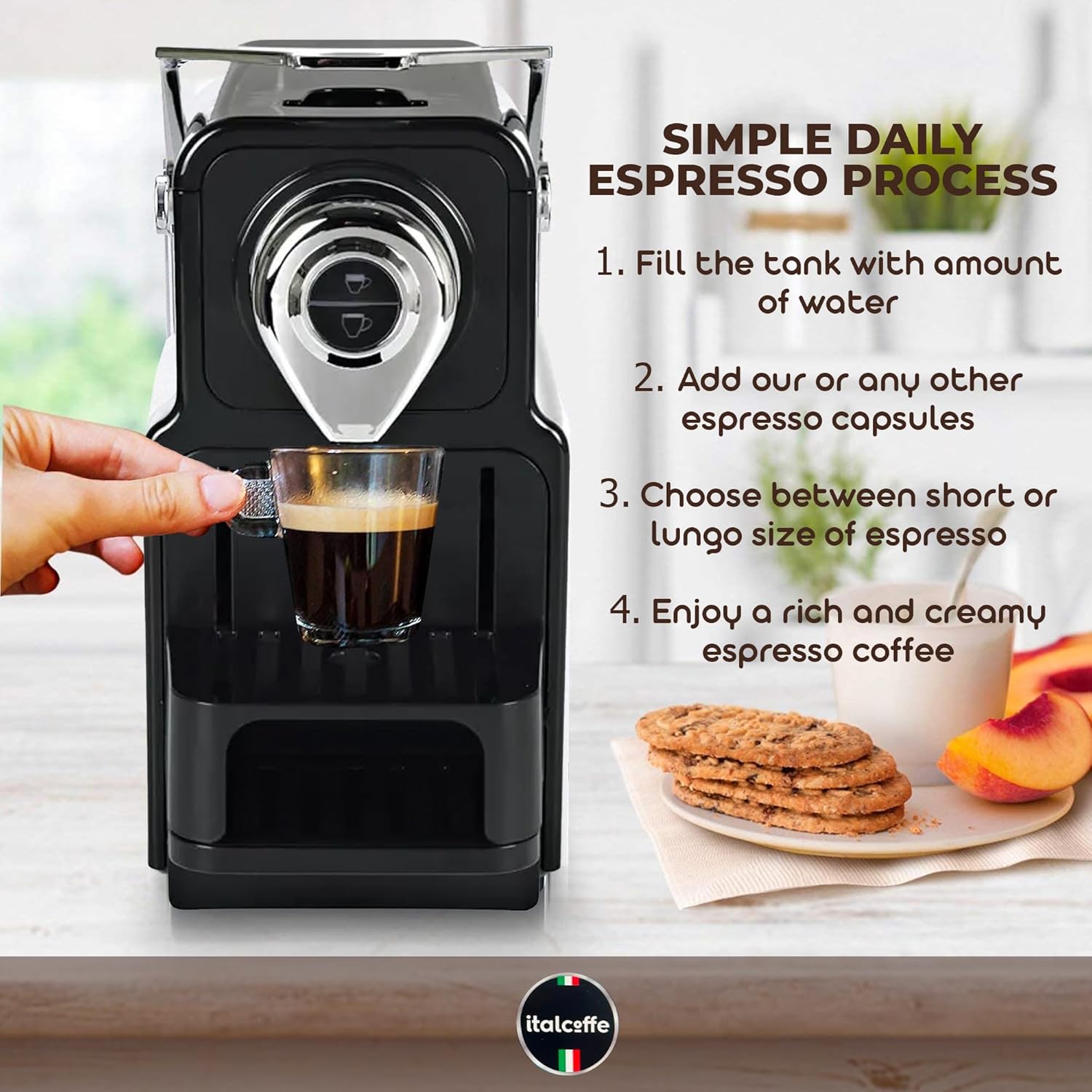 Italcoffe Cápsulas de espresso italiano compatibles 100% con Nespresso, paquete variado, cápsulas de café, inspiración italiana, café italiano, 100
