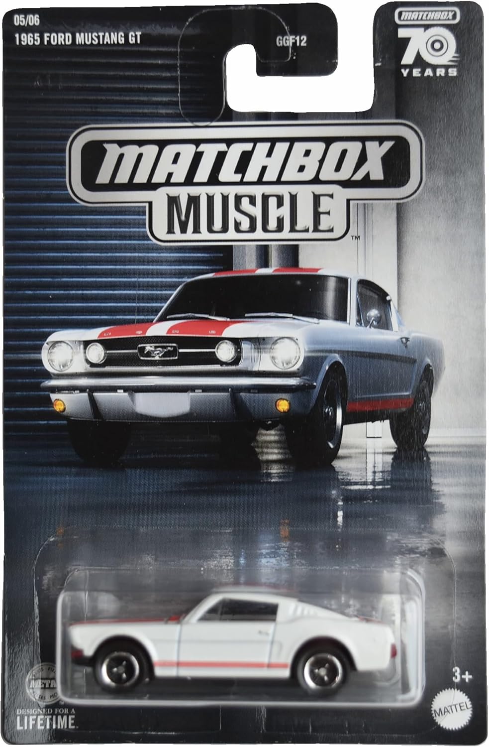 Matchbox 1965 Ford Mustang GT, blanco 56