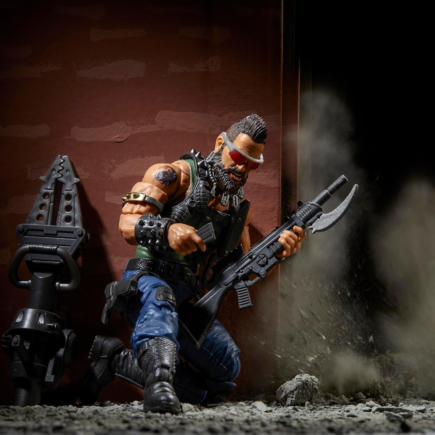 G.I. Joe Classified Series Dreadnok Ripper, figura de acción coleccionable, 102, figuras de acción de 6 pulgadas para niños y niñas, con 6 piezas de