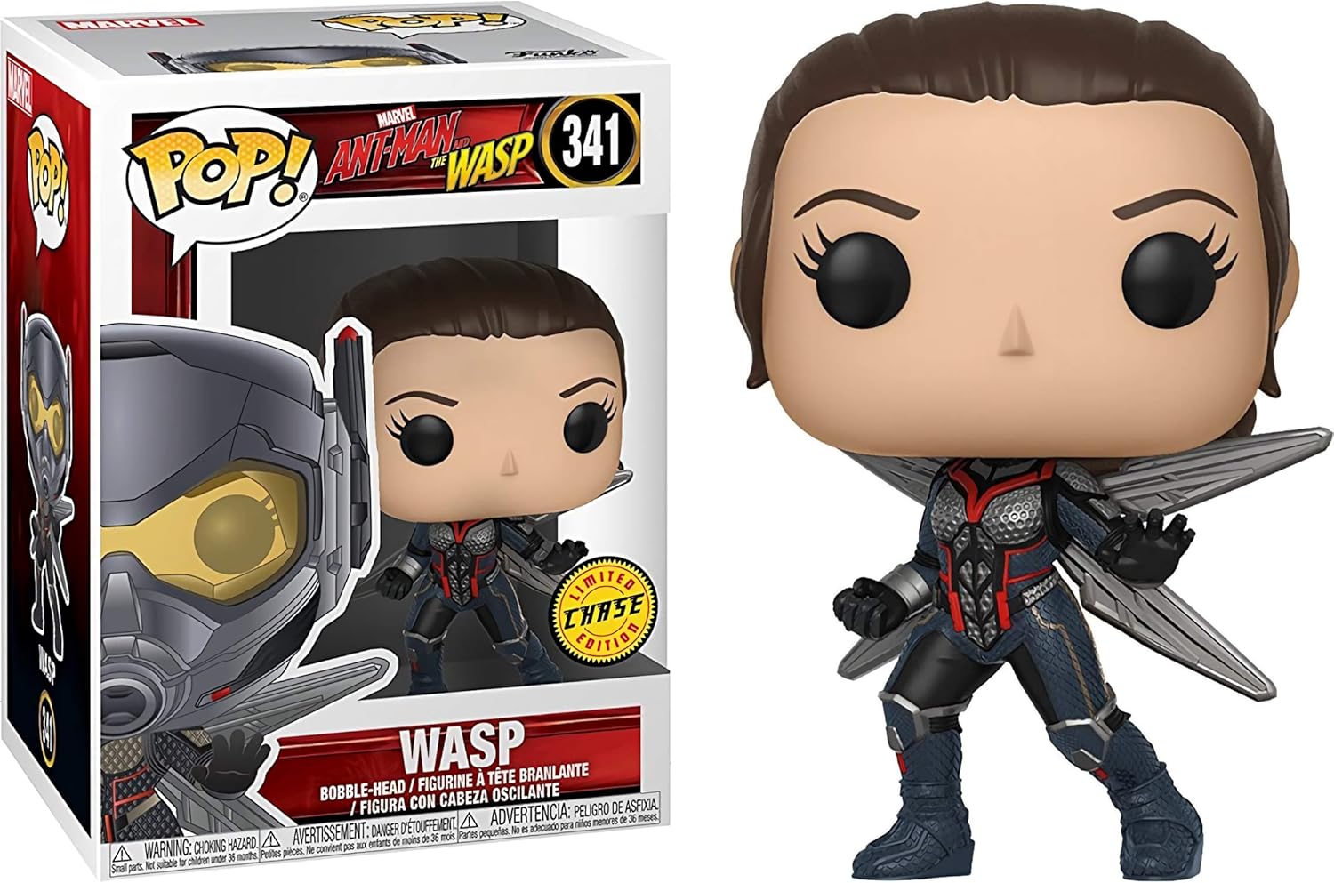 Wasp (Chase) Fun ko P o p ! Paquete de figuras de vinilo con 1 protector gráfico compatible ‘ToysDiva’ (341 – 30730 – B)