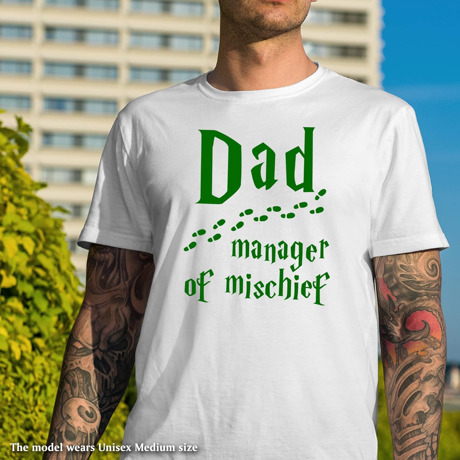 Mischief Managed Dad Shirts for Dad, Magical First Fathers Day Gift, Dada Shirt for Men, Daddys Birthday Present, Gifts from Son Daughters,