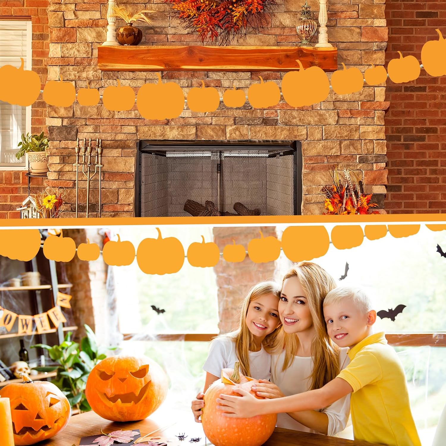 Zonon 90 piezas de recortes de calabaza para aula, decoración de tablón de anuncios para oficina, aula, fiesta, tablón de anuncios, pizarra de