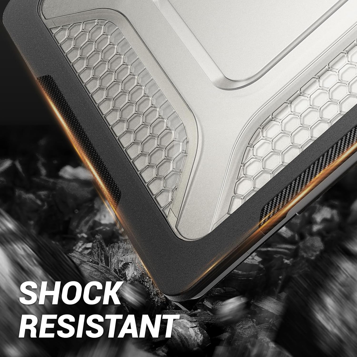 SEYMAC stock Funda para MacBook Air de 15 pulgadas versión 20242023 A3114A2941 M3M2 Chip, funda de protección que absorbe los golpes con soporte