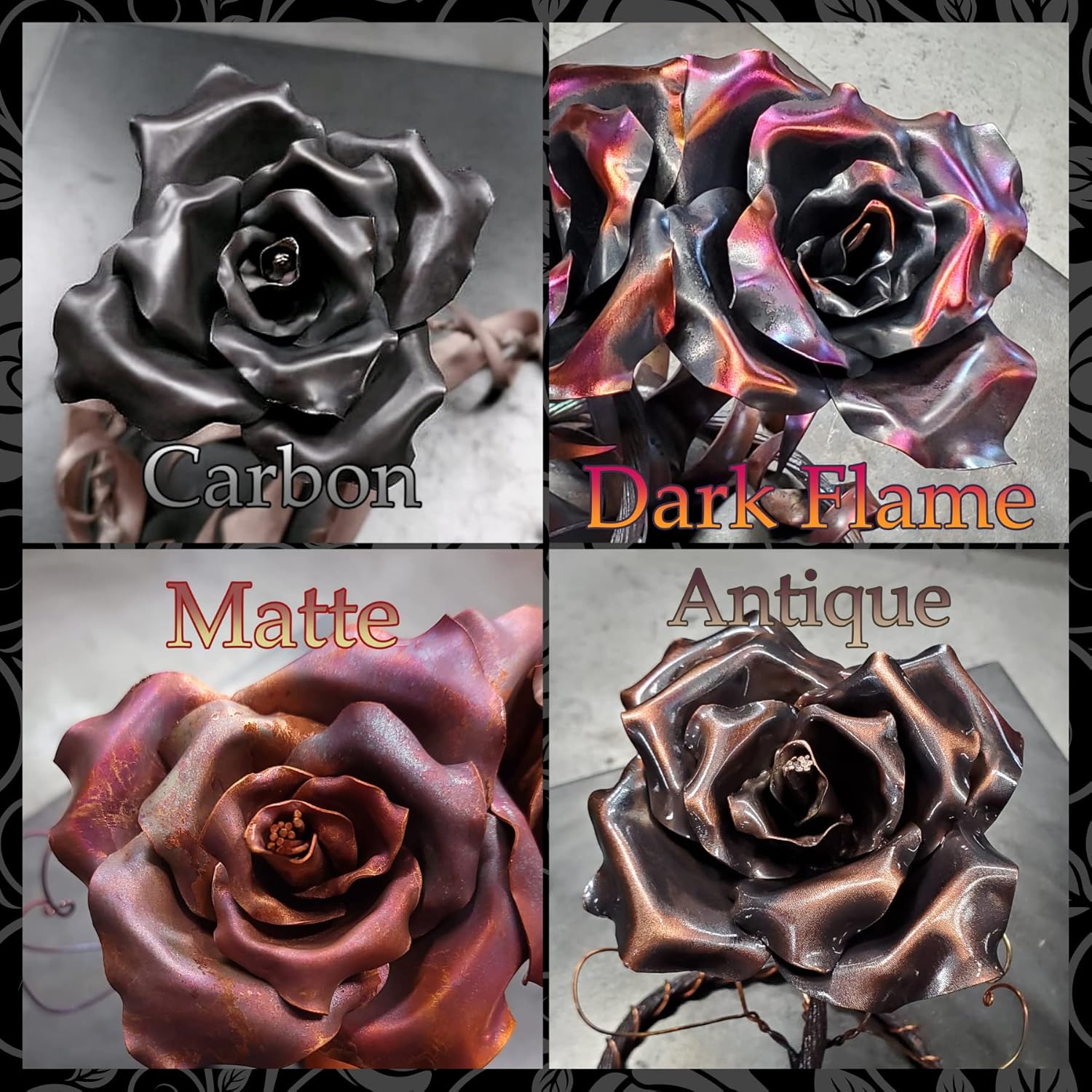Antique Copper Rose ” Be Mine ” #1383e *Save 10% See Below* Valentine’s Day Mother’s Day Christmas Anniversary Wedding Housewarming Steampunk