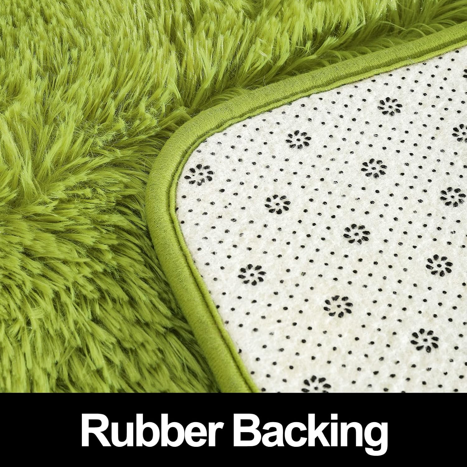 Alfombras peludas súper suaves para sala de estar y dormitorio, alfombras de peluche mullidas, antideslizantes, para interiores, 5 x 8 pies, color