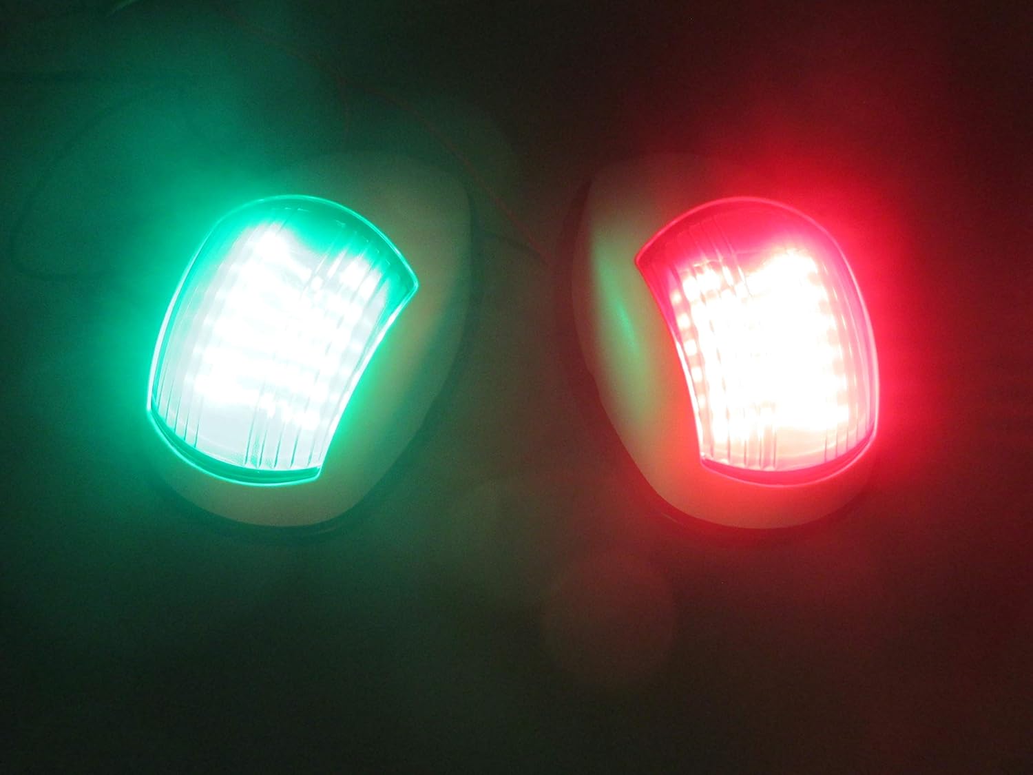 Pactrade Marine Barco Navegación LED Luz Verde Estribor Rojo Puerto Blanco PC IP66