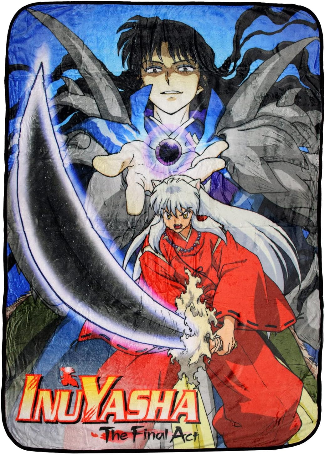 Bioworld Inuyasha The Final Act Anime Inuyasha and Naraku – Manta de forro polar suave de felpa de 45 x 60 pulgadas