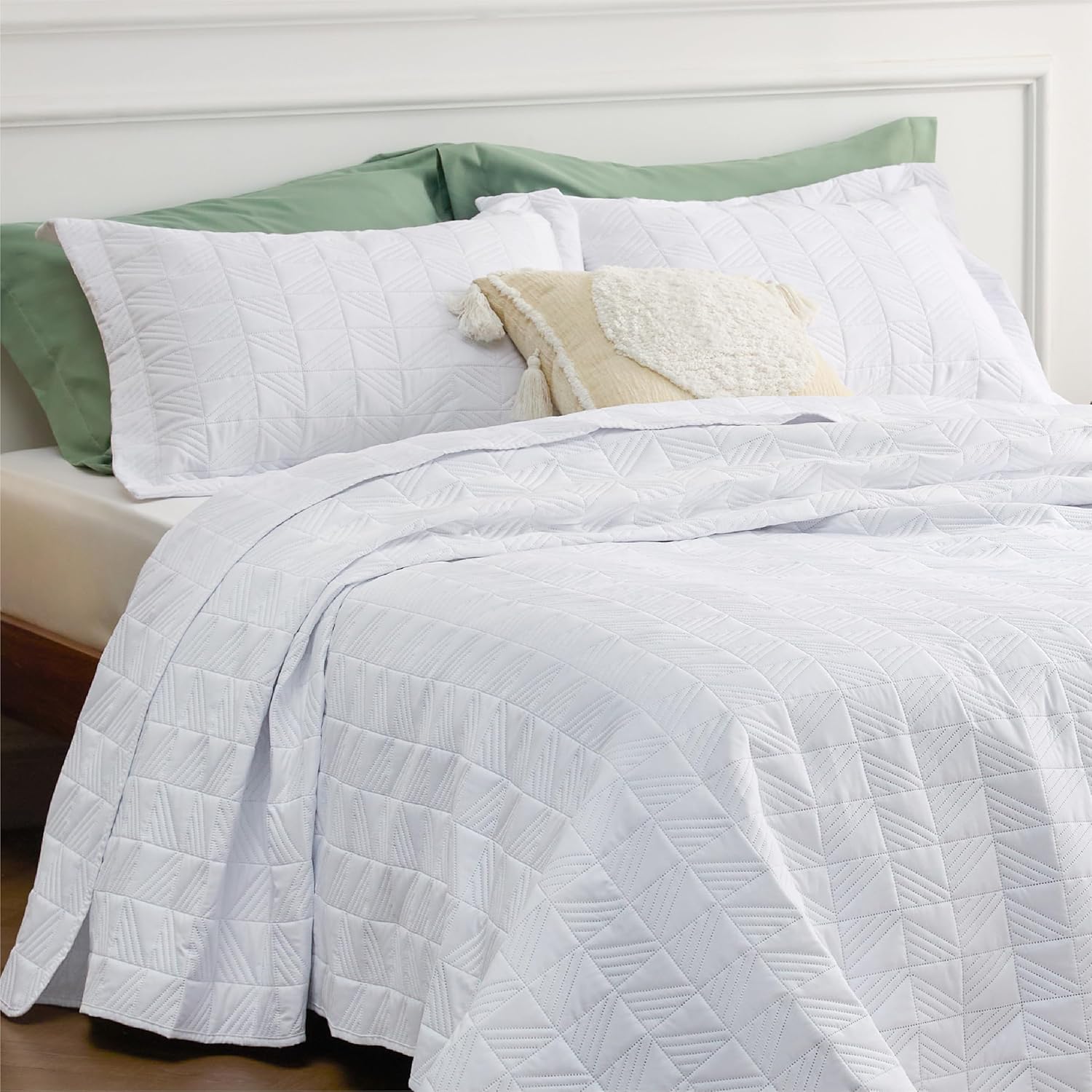 Bedsure – Juego de edredón de poliéster-diagonal ultrasónico W1 106×96 US