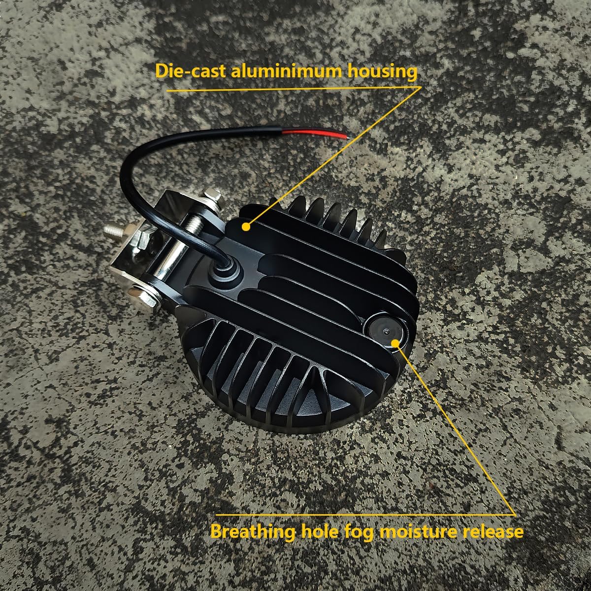 Adzoon Luces LED para tractor, 2 unidades de 4 pulgadas de inundación de 12 V, luces LED cuadradas de trabajo de conducción para camión, equipo,
