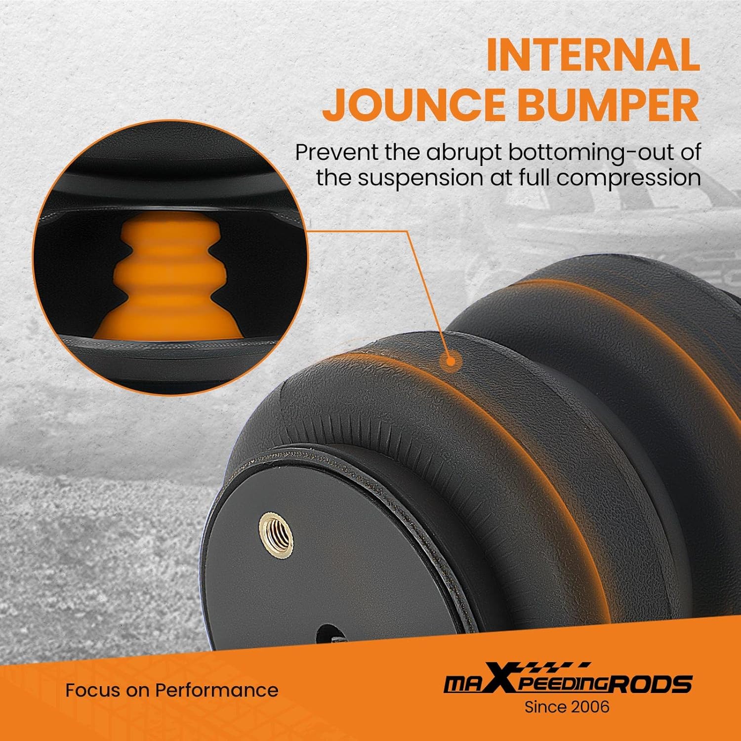 maXpeedingrods Kit de bolsas de suspensión neumática de 5000 libras para Ford F250 F350 4WD RWD 1999-2007 con enganche de cuello de cisne 1105