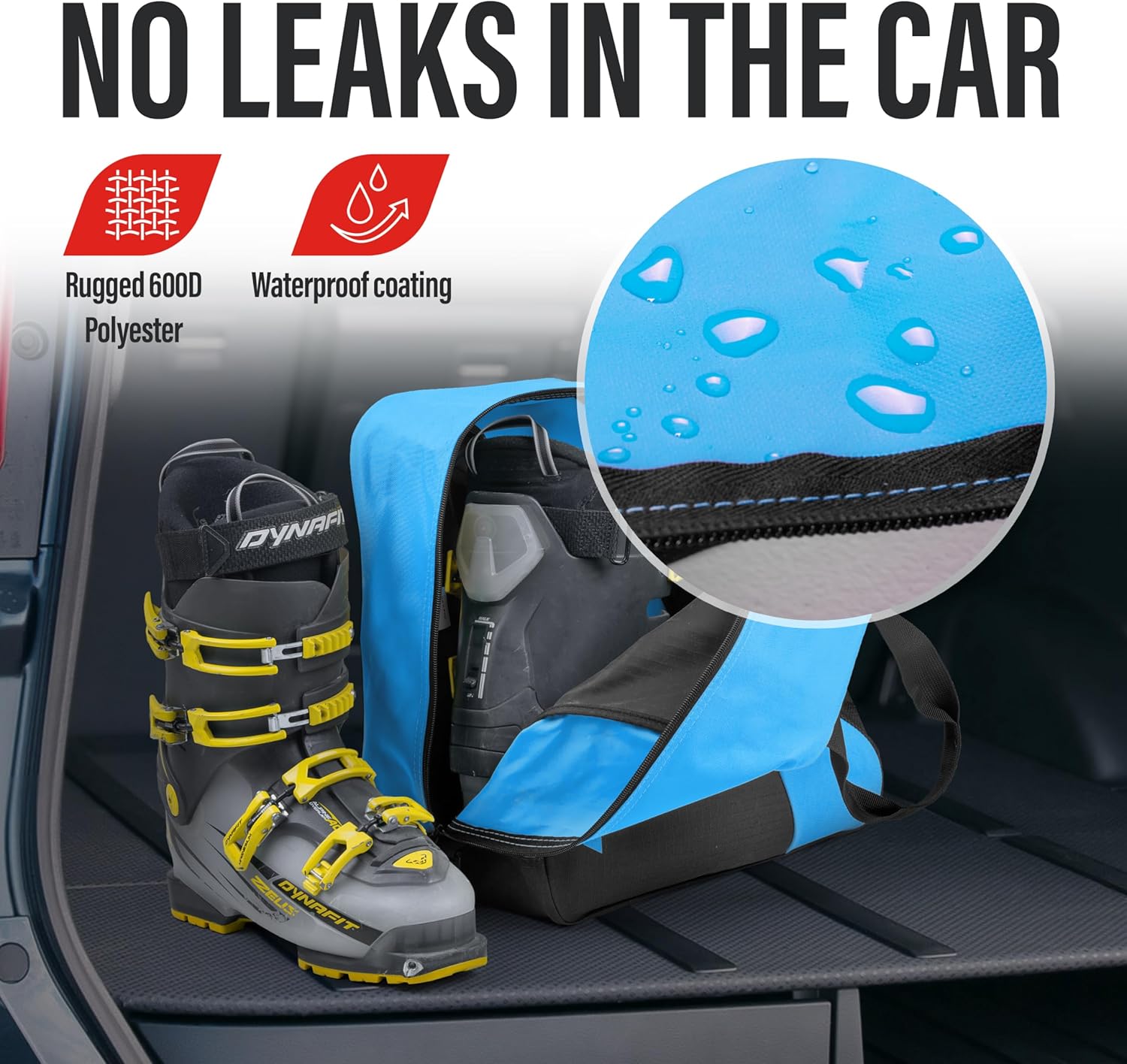 Tonesport Ski Boot Bag – Snowboard Boot Bag – Ski Boot and Helmet Gear Bag – Snowboard Gear Bag – Ski Boot Bag for Air Travel
