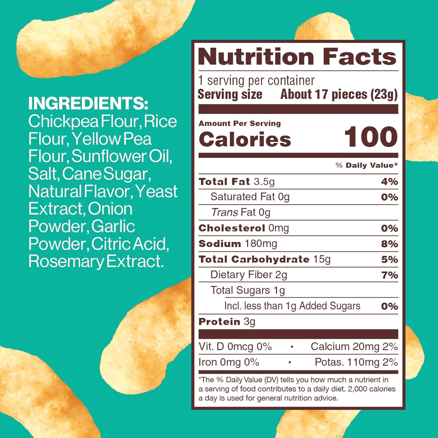 Hippeas Chickpea Puffs, Cheddar blanco vegano, 0.8 onzas (paquete de 30), 0.11 onzas de proteína, 0.07 oz de fibra, vegano, sin gluten, crujientes,