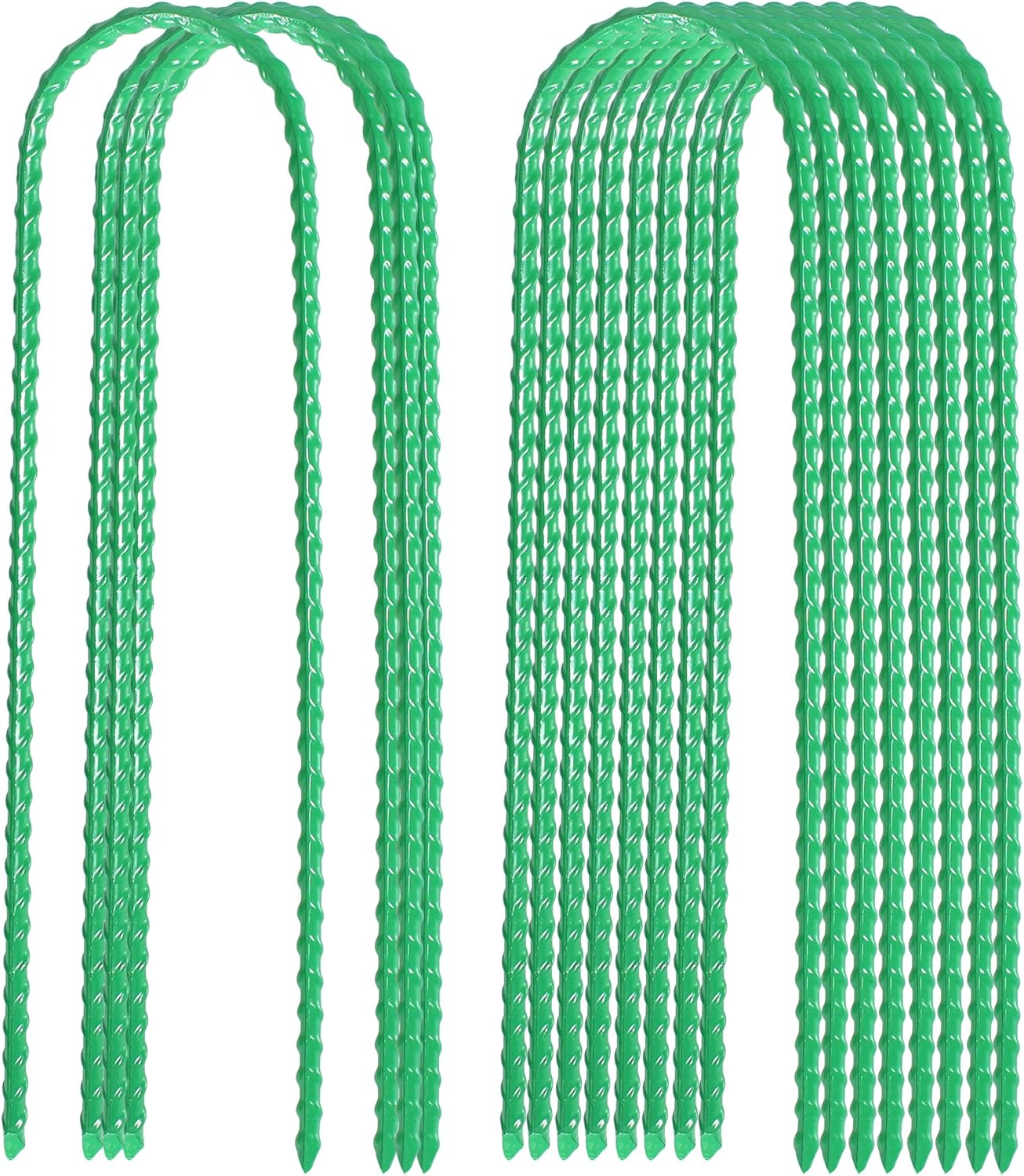 Estacas de viento para trampolines de 10 x 2 pulgadas, estacas de acero resistentes en forma de U, anclajes de suelo con extremo afilado para tienda