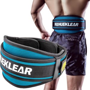 MANUEKLEAR – Cinturón de levantamiento de pesas, cinturón de levantamiento de pesas, soporte de espalda de bloqueo rápido para culturismo, fitness, MANUEKLEAR – Cinturón de levantamiento de pesas, cinturón de levantamiento de pesas, soporte de espalda de bloqueo rápido para culturismo, fitness,