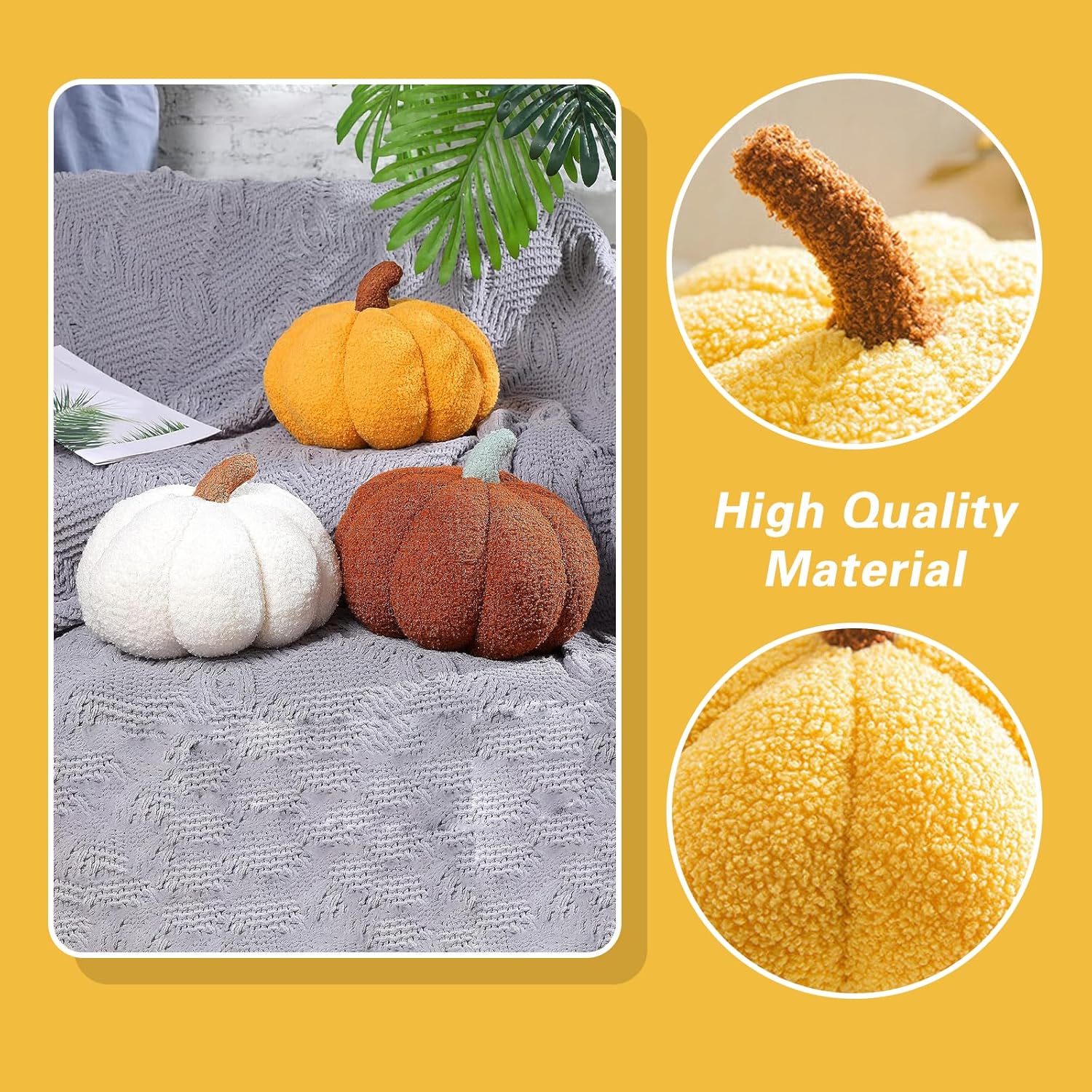 Almohada de calabaza, almohadas de calabaza de Halloween, almohada de calabaza 3D, almohada de calabaza para Halloween, fiesta de Acción de Gracias,