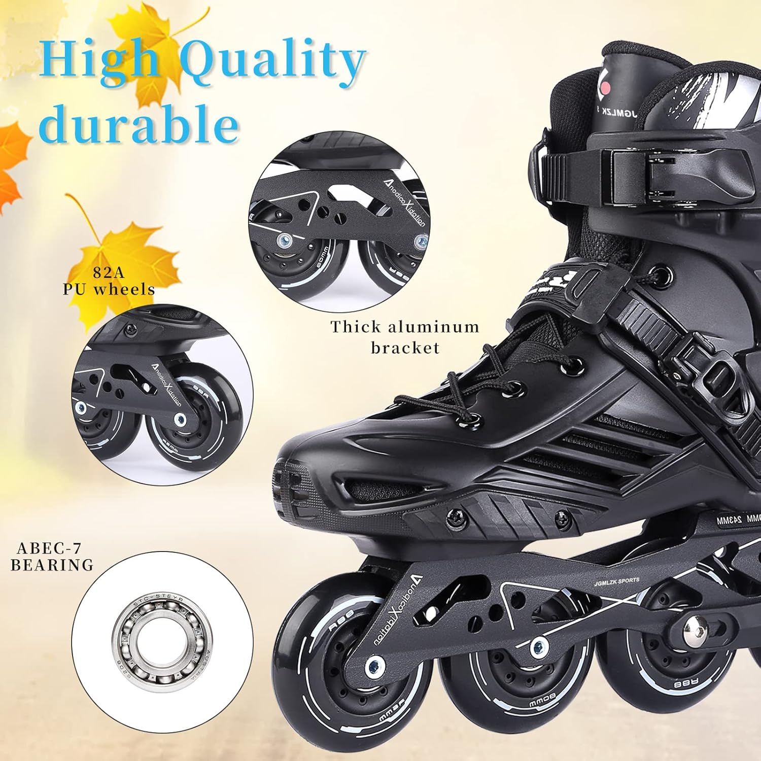 Patines en línea, patines en línea de alto rendimiento para deportes al aire libre para mujeres, hombres y adultos