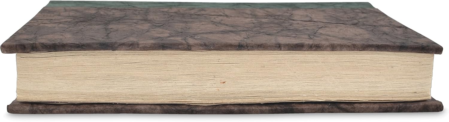 Diario de escritura ecológico nepalí con papel lokta vintage extra grueso hecho a mano, corte limpio, fabricado en el Himalaya de Nepal, 6 x 9