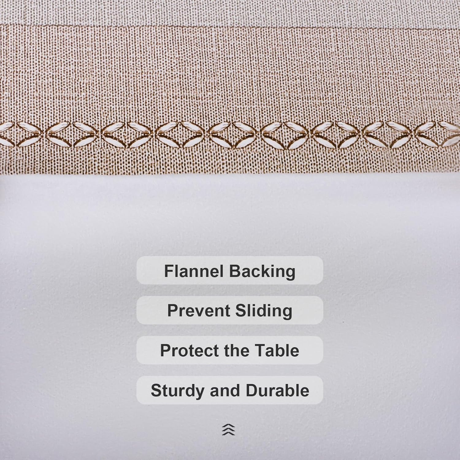 Vonabem Mantel rectangular de PVC 100% impermeable, cubierta de vinilo con reverso de franela, a prueba de derrames de aceite, manteles lavables