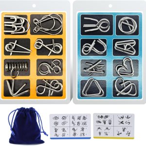 Padike IQ Toys IQ Test Mind Game Juguetes Brain Teaser Metal Wire Puzzles Magic Truk ToyMetal Puzzle paquete de 16 Padike IQ Toys IQ Test Mind Game Juguetes Brain Teaser Metal Wire Puzzles Magic Truk ToyMetal Puzzle paquete de 16